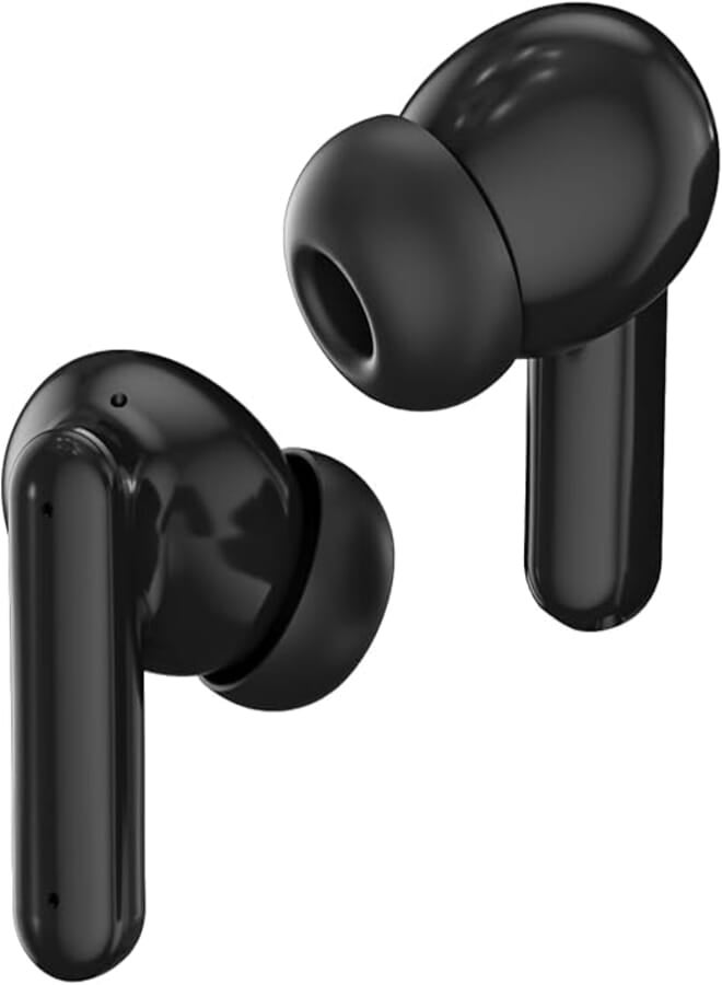 General GEB862 TWS Earbuds – ANC+ENC Noise Cancelling Wireless Earbuds, Bluetooth 5.3, 3D Spatial Audio, LED Display, HiFi Stereo – Black